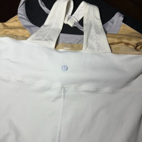 Lululemon Shelf-Bra Racerback Tank Top – White/Grey – Size M - Picture 6 of 7